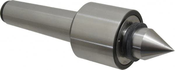 Riten - MT5 Taper Shank, 3-1/8" Head Diam 6,800 Lb Capacity Live Center - 4,000 Max RPM, 2-7/16" Head Length, 1-9/16" Point Diam, 2-3/8" Point Len, 2,900 Lb Max Workpc, Standard Point - Americas Industrial Supply