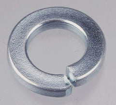 Value Collection - 5/16", 0.317" ID, 0.078" Thick Split Lock Washer - Grade 2 Spring Steel, Zinc-Plated Finish, 0.317" Min ID, 0.326" Max ID, 0.586" Max OD - Americas Industrial Supply