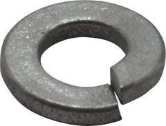 Value Collection - 1/4", 0.254" ID, 0.062" Thick Split Lock Washer - Grade 2 Spring Steel, Zinc-Plated Finish, 0.254" Min ID, 0.262" Max ID, 0.489" Max OD - Americas Industrial Supply