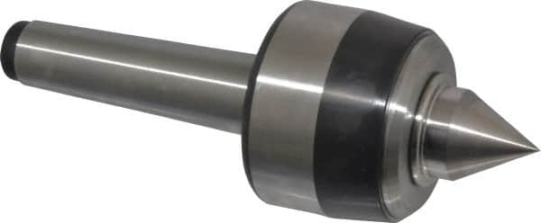 Royal Products - MT3 Taper Shank, 2.33" Head Diam 4,870 Lb Capacity Live Center - 5,000 Max RPM, 1-3/4" Head Length, 1" Point Diam, 1.22" Point Len, 970 Lb Max Workpc, 6-13/32" OAL, Standard Point - Americas Industrial Supply