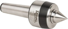 Royal Products - MT5 Taper Shank, 3.45" Head Diam 8,960 Lb Capacity Live Center - 3,500 Max RPM, 2.81" Head Length, 1-1/4" Point Diam, 1.84" Point Len, 3,260 Lb Max Workpc, 10-1/4" OAL, Standard Point - Americas Industrial Supply
