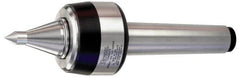 Royal Products - MT6 Taper Shank, 4" Head Diam 8,420 Lb Capacity Live Center - 3,500 Max RPM, 3.15" Head Length, 2" Point Diam, 3" Point Len, 2,420 Lb Max Workpc, 13-29/32" OAL, 3/4" Tip Diam, Long Point - Americas Industrial Supply
