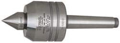 Royal Products - MT2 Taper Shank, 2" Head Diam 1,350 Lb Capacity Live Center - 6,000 Max RPM, 1.85" Head Length, 7/8" Point Diam, 1.13" Point Len, 390 Lb Max Workpc, 5-13/16" OAL, Changeable Standard Point - Americas Industrial Supply