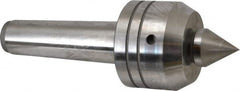 Royal Products - MT5 Taper Shank, 3-1/2" Head Diam 2,880 Lb Capacity Live Center - 3,500 Max RPM, 2.64" Head Length, 1-1/2" Point Diam, 1.79" Point Len, 1,070 Lb Max Workpc, 10-1/16" OAL, Changeable Standard Point - Americas Industrial Supply