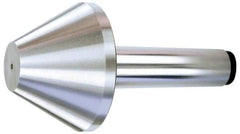 Royal Products - MT5 Taper Shank, 6.15" Head Diam 5,950 Lb Capacity Live Center - 3,500 Max RPM, 3-5/8" Head Length, 2-1/2" Point Diam, 3.6" Point Len, 1,450 Lb Max Workpc, 9-5/16" OAL, Bull Nose Point - Americas Industrial Supply
