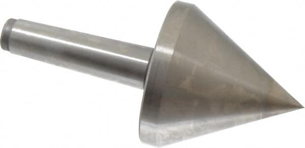 Royal Products - MT4 Taper Shank, 4-5/32" Head Diam 3,180 Lb Capacity Live Center - 4,500 Max RPM, 4-1/8" Head Length, 1-1/4" Point Diam, 4-1/8" Point Len, 630 Lb Max Workpc, 8-11/16" OAL, Pipe Nose Point - Americas Industrial Supply