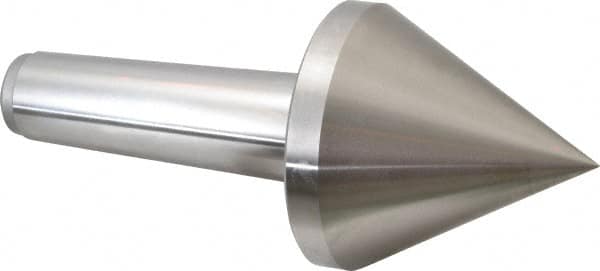 Royal Products - MT5 Taper Shank, 4-5/32" Head Diam 3,180 Lb Capacity Live Center - 4,500 Max RPM, 4-1/8" Head Length, 1-1/4" Point Diam, 4-1/8" Point Len, 630 Lb Max Workpc, 9-13/16" OAL, Pipe Nose Point - Americas Industrial Supply