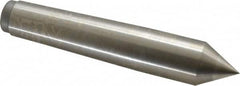 Royal Products - 1.231" Head Diam, High Speed Steel Standard Point Solid Dead Center - 4MT Morse Taper, 1.231" Point Diam, 6-3/4" OAL - Americas Industrial Supply