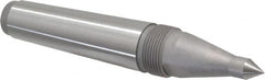 Royal Products - 1.231" Head Diam, Hardened Steel Long Point Solid Dead Center - 4MT Morse Taper, 1/2" Point Diam, 0.81" Point Length, 7-5/16" OAL - Americas Industrial Supply