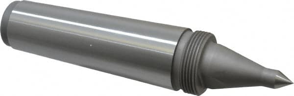 Royal Products - 1.748" Head Diam, Hardened Steel Long Point Solid Dead Center - 5MT Morse Taper, 1/2" Point Diam, 0.81" Point Length, 8-7/16" OAL - Americas Industrial Supply