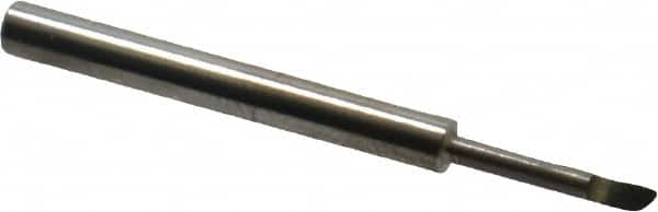 Accupro - 0.07" Min Bore Diam, 7/16" Max Bore Depth, 1/8 Shank Diam, Helical Boring Bar - Right Hand Cut, Solid Carbide, Bright Finish - Exact Industrial Supply