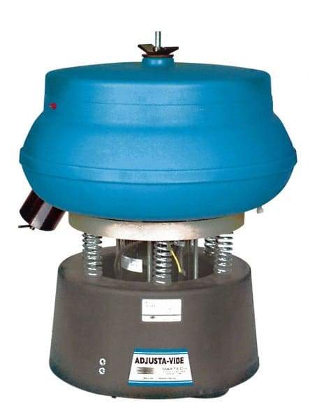 Raytech - 0.75 Cu Ft, 1/3 hp, Wet/Dry Operation Vibratory Tumbler - Adjustable Amplitude, Flow Through Drain - Americas Industrial Supply