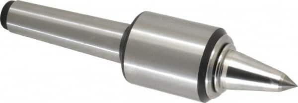 Royal Products - MT3 Taper Shank, 1.7" Head Diam 830 Lb Capacity Carbide Tipped Live Center - 12,000 Max RPM, 2.12" Head Length, 7/8" Point Diam, 1-3/4" Point Len, 180 Lb Max Workpc, 7-23/32" OAL, 3/8" Tip Diam, Long Point - Americas Industrial Supply