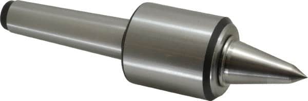 Royal Products - MT4 Taper Shank, 2.45" Head Diam 1,905 Lb Capacity Carbide Tipped Live Center - 12,000 Max RPM, 2.78" Head Length, 1-1/4" Point Diam, 2.35" Point Len, 525 Lb Max Workpc, 9-5/8" OAL, 1/2" Tip Diam, Long Point - Americas Industrial Supply