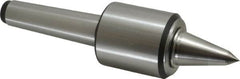 Royal Products - MT4 Taper Shank, 2.45" Head Diam 1,905 Lb Capacity Carbide Tipped Live Center - 12,000 Max RPM, 2.78" Head Length, 1-1/4" Point Diam, 2.35" Point Len, 525 Lb Max Workpc, 9-5/8" OAL, 1/2" Tip Diam, Long Point - Americas Industrial Supply