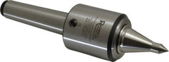 Royal Products - MT4 Taper Shank, 2.45" Head Diam 1,905 Lb Capacity Live Center - 12,000 Max RPM, 2.78" Head Length, 1-1/4" Point Diam, 2.35" Point Len, 525 Lb Max Workpc, 9-5/8" OAL, 1/2" Tip Diam, Long Point - Americas Industrial Supply