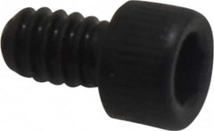Value Collection - #4-40 UNC Hex Socket Drive, Socket Cap Screw - Alloy Steel, Black Oxide Finish, Fully Threaded, 3/16" Length Under Head - Americas Industrial Supply