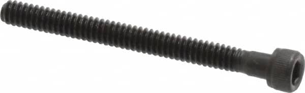 Value Collection - #4-40 UNC Hex Socket Drive, Socket Cap Screw - Alloy Steel, Black Oxide Finish, Partially Threaded, 1-1/4" Length Under Head - Americas Industrial Supply
