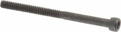 Value Collection - #4-40 UNC Hex Socket Drive, Socket Cap Screw - Alloy Steel, Black Oxide Finish, Partially Threaded, 1-1/2" Length Under Head - Americas Industrial Supply