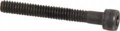Value Collection - #5-40 UNC Hex Socket Drive, Socket Cap Screw - Alloy Steel, Black Oxide Finish, Partially Threaded, 1" Length Under Head - Americas Industrial Supply