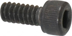 Value Collection - #6-32 UNC Hex Socket Drive, Socket Cap Screw - Alloy Steel, Black Oxide Finish, Fully Threaded, 5/16" Length Under Head - Americas Industrial Supply