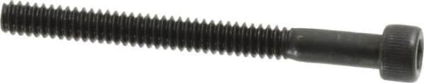 Value Collection - #6-32 UNC Hex Socket Drive, Socket Cap Screw - Alloy Steel, Black Oxide Finish, Partially Threaded, 1-1/2" Length Under Head - Americas Industrial Supply