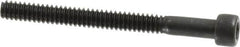 Value Collection - #6-32 UNC Hex Socket Drive, Socket Cap Screw - Alloy Steel, Black Oxide Finish, Partially Threaded, 1-1/2" Length Under Head - Americas Industrial Supply