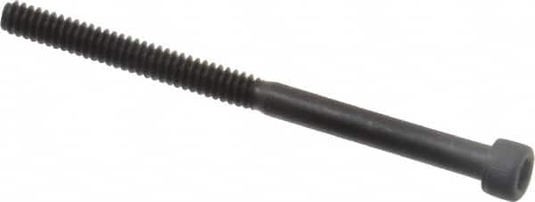 Value Collection - #6-32 UNC Hex Socket Drive, Socket Cap Screw - Alloy Steel, Black Oxide Finish, Partially Threaded, 2" Length Under Head - Americas Industrial Supply
