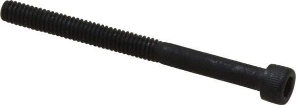 Value Collection - #8-32 UNC Hex Socket Drive, Socket Cap Screw - Alloy Steel, Black Oxide Finish, Partially Threaded, 2" Length Under Head - Americas Industrial Supply