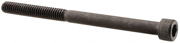 Value Collection - #8-32 UNC Hex Socket Drive, Socket Cap Screw - Alloy Steel, Black Oxide Finish, Partially Threaded, 2-1/4" Length Under Head - Americas Industrial Supply