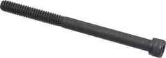Value Collection - 1/4-20 UNC Hex Socket Drive, Socket Cap Screw - Alloy Steel, Black Oxide Finish, Partially Threaded, 3-1/4" Length Under Head - Americas Industrial Supply