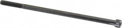 Value Collection - 1/4-20 UNC Hex Socket Drive, Socket Cap Screw - Alloy Steel, Black Oxide Finish, Partially Threaded, 5-1/2" Length Under Head - Americas Industrial Supply