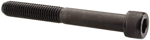 Value Collection - 1/2-13 UNC Hex Socket Drive, Socket Cap Screw - Alloy Steel, Black Oxide Finish, Partially Threaded, 4-1/4" Length Under Head - Americas Industrial Supply