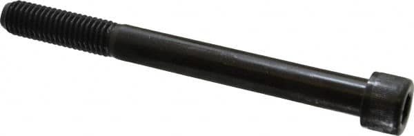 Value Collection - 1/2-13 UNC Hex Socket Drive, Socket Cap Screw - Alloy Steel, Black Oxide Finish, Partially Threaded, 5-1/4" Length Under Head - Americas Industrial Supply