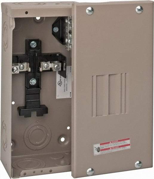 Eaton Cutler-Hammer - 2 Circuits, 120/240 VAC, 70 Amp Main, 14-2 AWG, Surface, Indoor Main Lug Load Center - 1 Phase, 1 NEMA Rating, 4-1/2 Inch Wide x 3.13 Inch Deep x 9-1/2 Inch High - Americas Industrial Supply