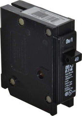 Eaton Cutler-Hammer - 40 Amp, 120/240 VAC, 1 Pole, Plug In Type BR Circuit Breaker - Thermal Magnetic Trip, 10 kA Breaking Capacity, 14-4 AWG - Americas Industrial Supply