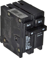 Eaton Cutler-Hammer - 40 Amp, 120/240 VAC, 2 Pole, Plug In Type BR Circuit Breaker - Thermal Magnetic Trip, 10 kA Breaking Capacity, 14-4 AWG - Americas Industrial Supply