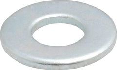 Value Collection - 1/4" Screw, Steel SAE Flat Washer - 9/32" ID x 5/8" OD, 1/16" Thick, Zinc-Plated Finish - Americas Industrial Supply