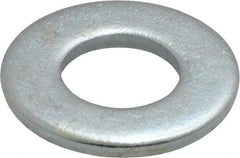 Value Collection - 1/2" Screw, Steel SAE Flat Washer - 17/32" ID x 1-1/16" OD, 3/32" Thick, Zinc-Plated Finish - Americas Industrial Supply