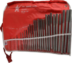 Made in USA - 1mm to 13mm, Chucking Reamer Set - Straight Flute, Right Hand Cut, 25 Pieces - Americas Industrial Supply