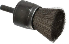 Osborn - 1" Brush Diam, Crimped, End Brush - 1/4" Diam Shank, 20,000 Max RPM - Americas Industrial Supply