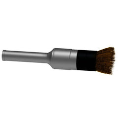 Osborn - 1/2" Brush Diam, Crimped, End Brush - 1/4" Diam Shank, 10,000 Max RPM - Americas Industrial Supply