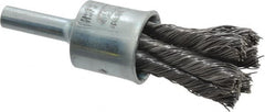 Osborn - 1/2" Brush Diam, Knotted, End Brush - 1/4" Diam Shank, 22,000 Max RPM - Americas Industrial Supply