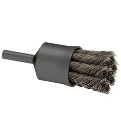 Osborn - 1" Brush Diam, Knotted, End Brush - 1/4" Diam Shank, 20,000 Max RPM - Americas Industrial Supply