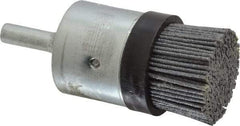 Osborn - 120 Grit, 1" Brush Diam, End Brush - Fine Grade, 1/4" Diam Shank, 9,000 Max RPM - Americas Industrial Supply