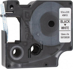 Dymo - 276" Long, Black Label Tape - 23' Long - Americas Industrial Supply