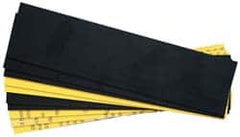 Gravotech - 8 Inch Long x 2 Inch High, Plastic Engraving Stock - Yellow and Black - Americas Industrial Supply