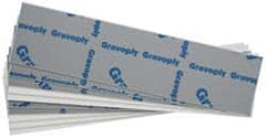 Gravotech - 8 Inch Long x 2 Inch High, Plastic Engraving Stock - Gray and White - Americas Industrial Supply