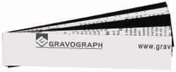 Gravotech - 10 Inch Long x 2 Inch High, Plastic Engraving Stock - White and Black - Americas Industrial Supply