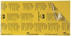 Gravotech - 24 Inch Long x 12 Inch High, Plastic Engraving Stock - Yellow and Black - Americas Industrial Supply